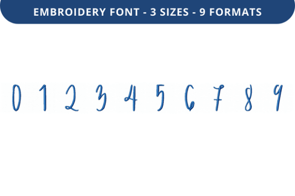 Alphonsine Font 0 to 9: A Seasonal Embroidery Staple