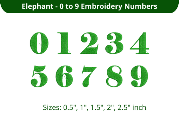 Elephant Font 0-9: Sweet, Playful Personalization for Handmade Gifts