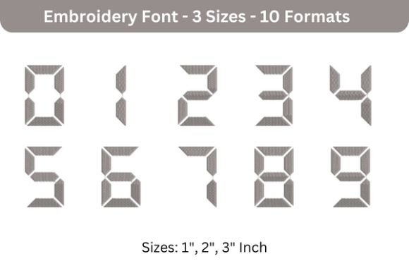 LCD Font 0 to 9: A Smart Choice for Small Business Embroidery