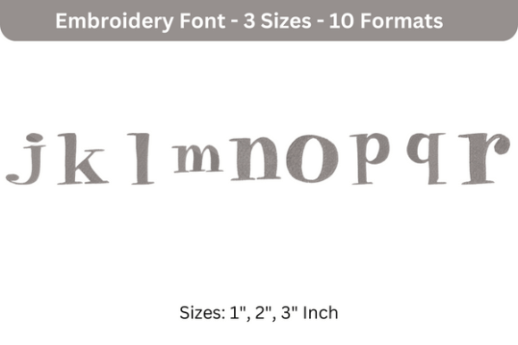 Pixie Font J to R: A Boutique Embroidery Designer’s First Look